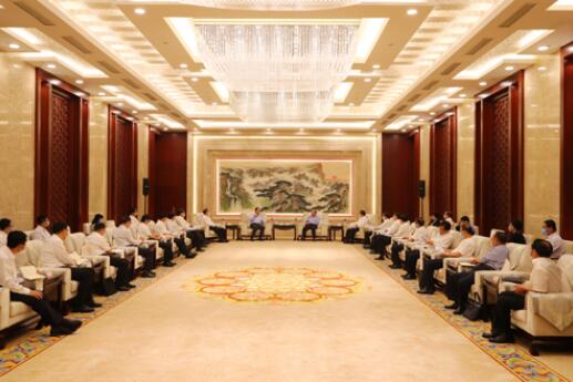 國家電網(wǎng)公司毛偉明、辛保安與山東省委書記劉家義、代省長李干杰會(huì)談