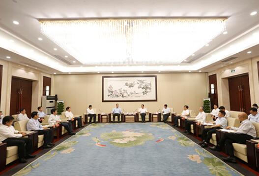 國(guó)家電網(wǎng)董事長(zhǎng)毛偉明與浙江省委書(shū)記車(chē)俊、省長(zhǎng)袁家軍會(huì)談