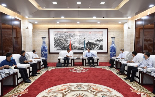 國家電網(wǎng)有限公司總經(jīng)理、黨組副書記辛保安會(huì)見寧夏回族自治區(qū)副主席吳秀章