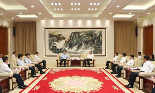 國(guó)家電網(wǎng)董事長(zhǎng)、黨組書(shū)記毛偉明拜會(huì)安徽省委書(shū)記李錦斌、省長(zhǎng)李國(guó)英