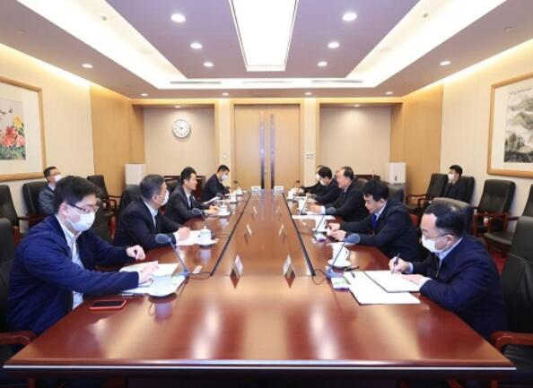 毛偉明會(huì)見上海市委常委、副市長吳清