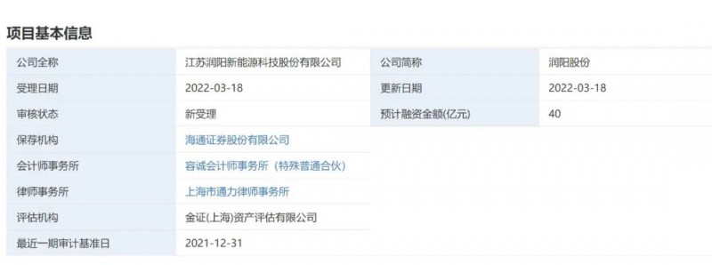 40億登錄科創(chuàng)板！潤陽股份擬募資投建5GW異質(zhì)結(jié)+5萬噸多晶硅項目！