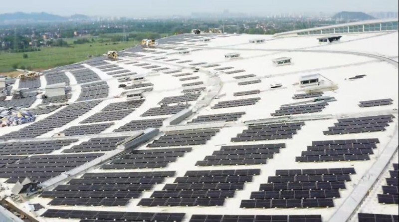 并網(wǎng)發(fā)電倒計時！杭州西站光伏項目組件已鋪設(shè)完畢