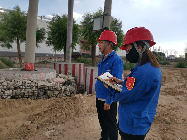 烏海市千里山供電分公司開展“擔(dān)使命，展作為，黨員巡線當(dāng)先鋒”主題黨日