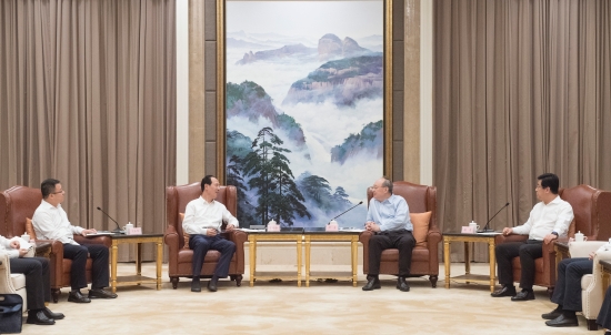 中國電建集團公司黨委書記、董事長丁焰章拜會福建省委書記尹力、省長趙龍