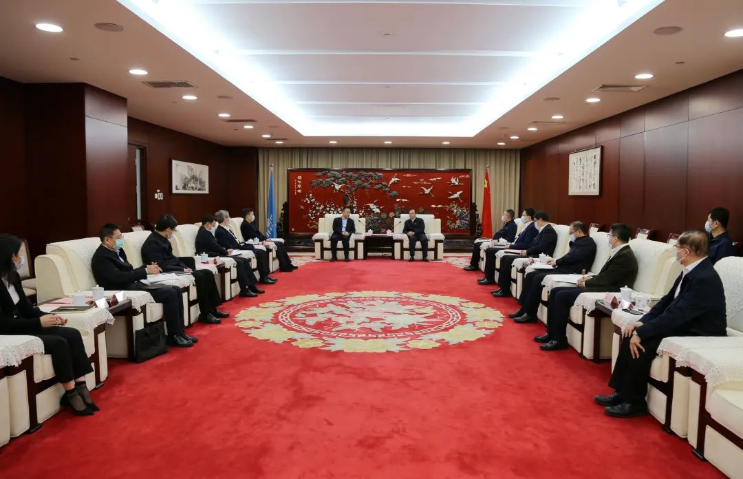 中國華電董事長江毅、總經(jīng)理葉向東會(huì)見中國大唐董事長鄒磊、總經(jīng)理劉明勝