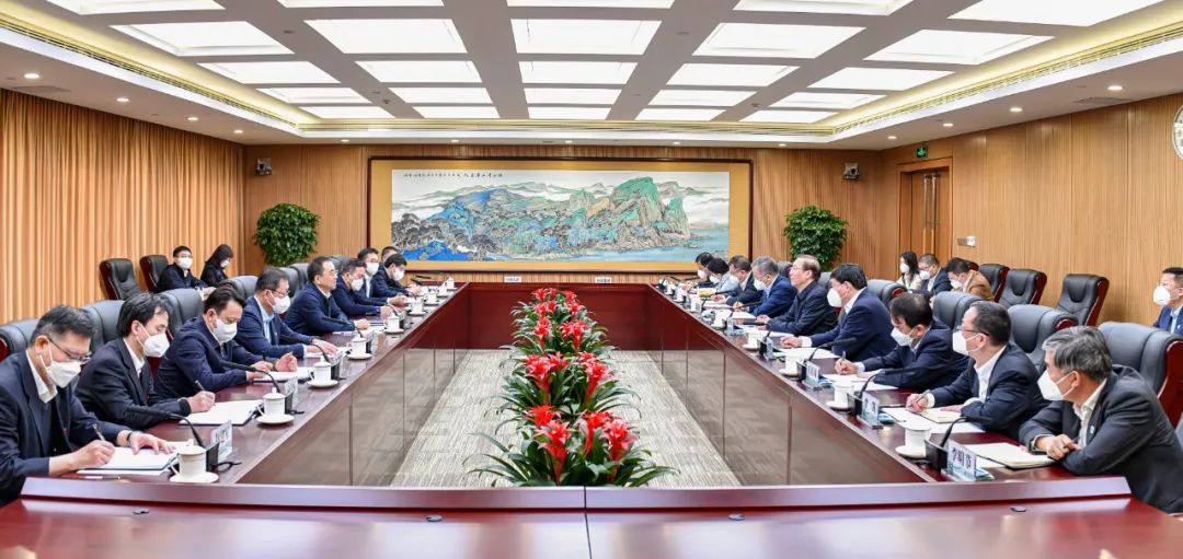 鄒磊、劉明勝與國家電網(wǎng)董事長辛保安、總經(jīng)理張智剛會談