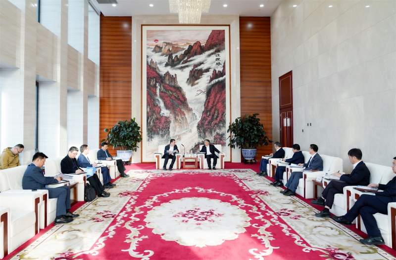 中國能建黨委書記、董事長宋海良與臨沂市委書記任剛座談