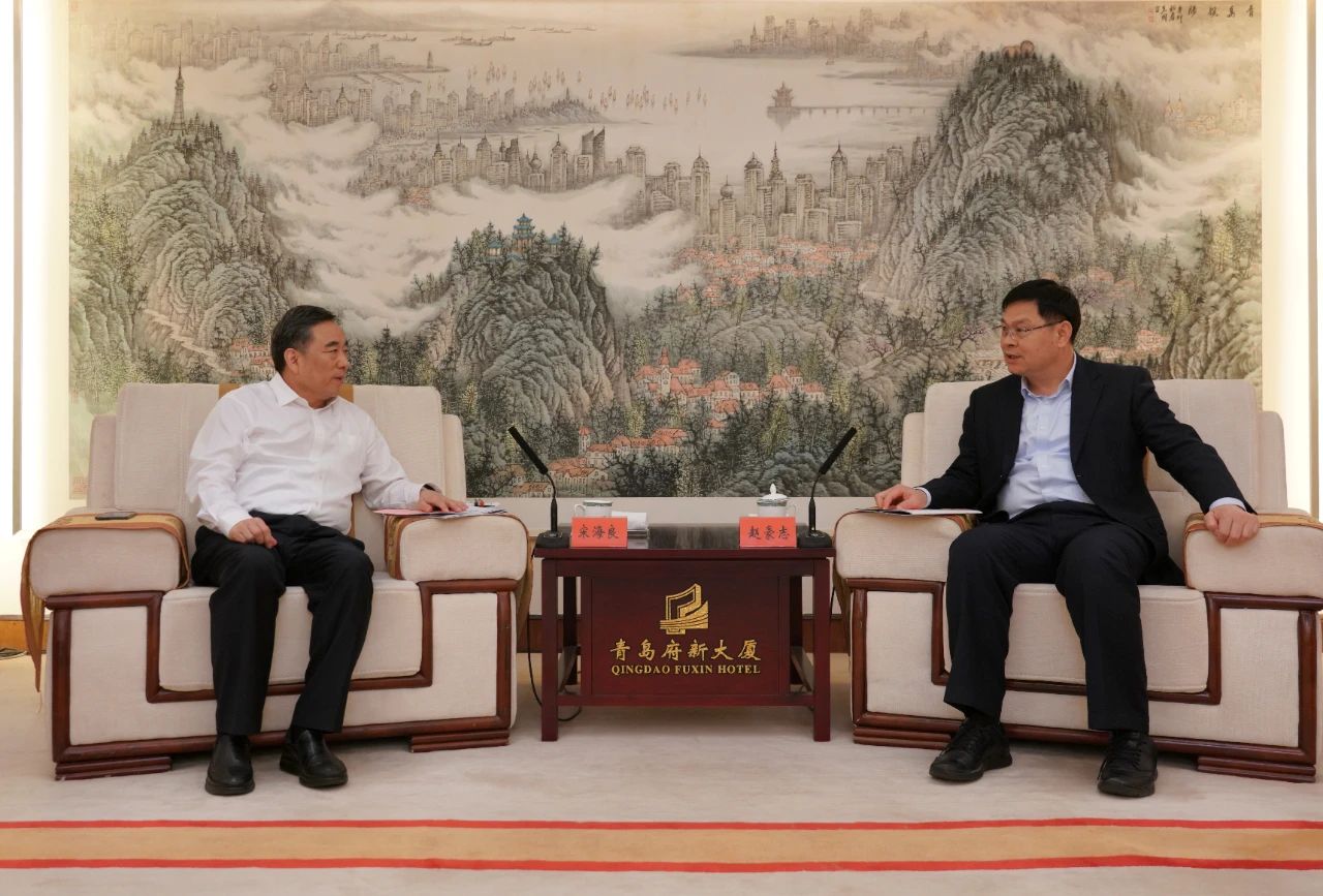 中國能建黨委書記、董事長宋海良與青島市委副書記、市長趙豪志會談