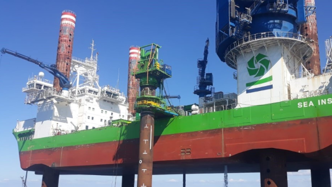 1600噸風(fēng)電安裝船！升級改造后首秀