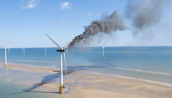 風(fēng)機(jī)起火！這座海上風(fēng)電場(chǎng)暫停運(yùn)營(yíng)