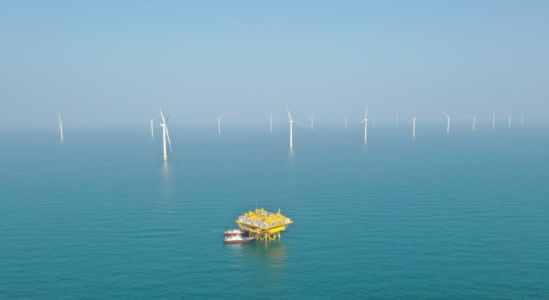 山東首個(gè)百萬千瓦級(jí)海風(fēng)基地！國家電投半島南U1一期并網(wǎng)發(fā)電