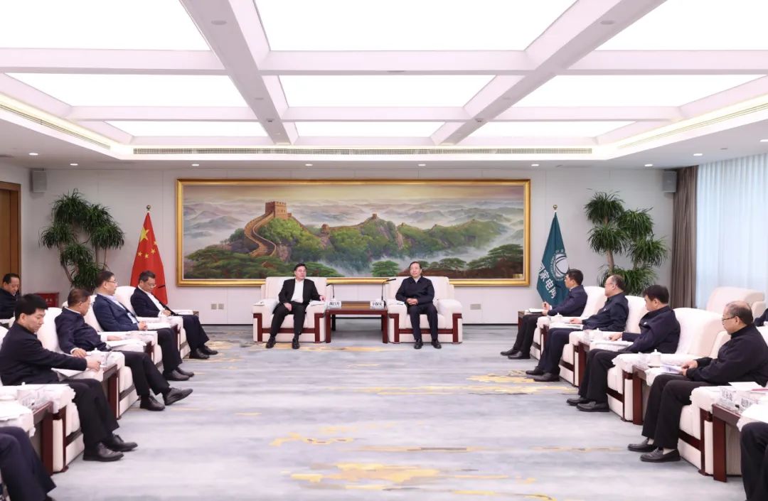 國家電網(wǎng)公司董事長辛保安與甘肅省委書記胡昌升、省長任振鶴會(huì)談