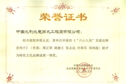 “六心九局”黨建品牌再獲中國文化管理協(xié)會最高獎項