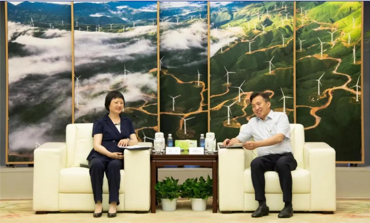 國(guó)家電投黨組書記、董事長(zhǎng)劉明勝會(huì)見運(yùn)達(dá)股份黨委書記、董事長(zhǎng)高玲