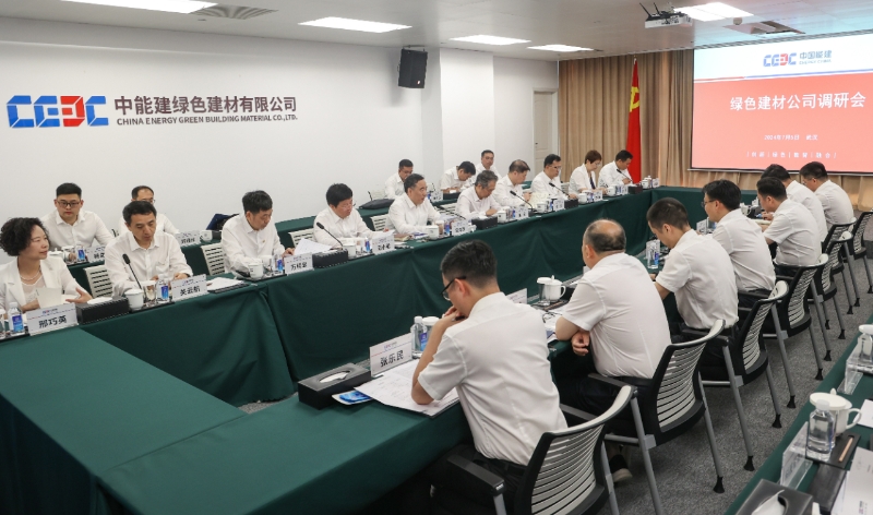 中國能建黨委書記、董事長宋海良到綠色建材公司調(diào)研