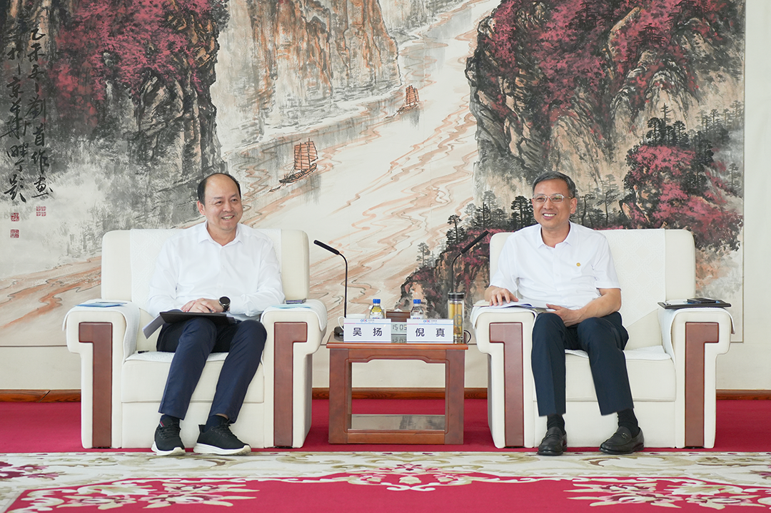 中國能建黨委副書記、總經(jīng)理倪真與廣州市南沙區(qū)區(qū)長吳揚會談