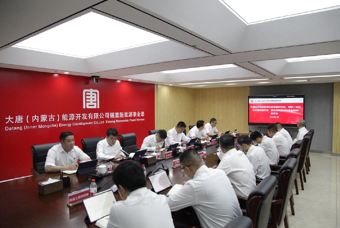 大唐錫盟新能源事業(yè)部召開內(nèi)蒙古公司改革深化提升行動(dòng)、對(duì)標(biāo)一流企業(yè)價(jià)值創(chuàng)造行動(dòng)、強(qiáng)化作風(fēng)建設(shè)會(huì)議精神宣貫會(huì)