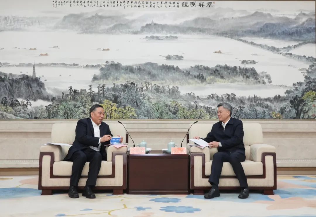 宋海良與浙江省委副書記、杭州市委書記劉捷會談
