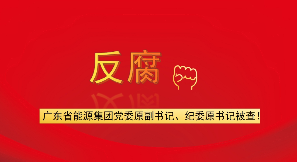 廣東省能源集團(tuán)黨委原副書記、紀(jì)委原書記被查！