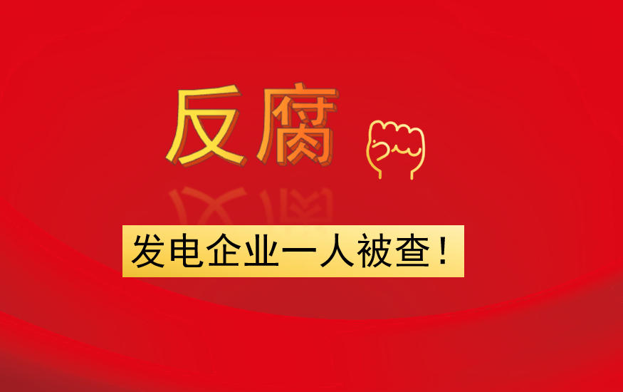 發(fā)電企業(yè)一人被查！